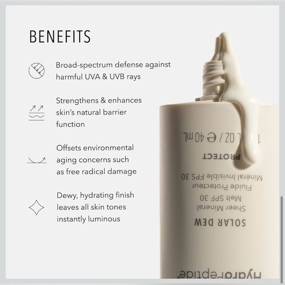 HydroPeptide Solar Dew Sheer Mineral Melt SPF30 - 1.35 Oz - Picture 3 of 10